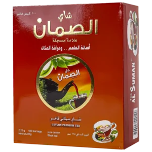 Al-Saman Black Tea, Premium Ceylon, 100 Tea Bags