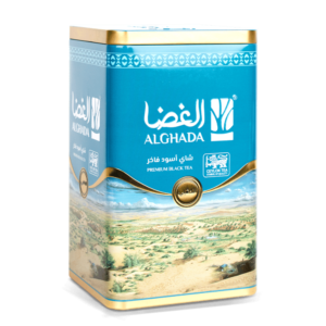 ِAl Ghada tea, black, golden, blue, metal Can, 250g